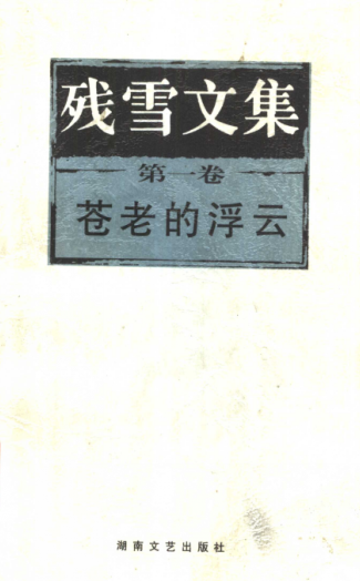 残雪文集.pdf下载